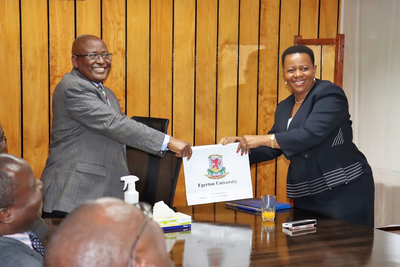 Forging a Path to Progress: Principal Secretary of Parliamentary Affairs Aurelia Rono Discusses Collaboration and Partnerships with Egerton University During Courtesy Visit.